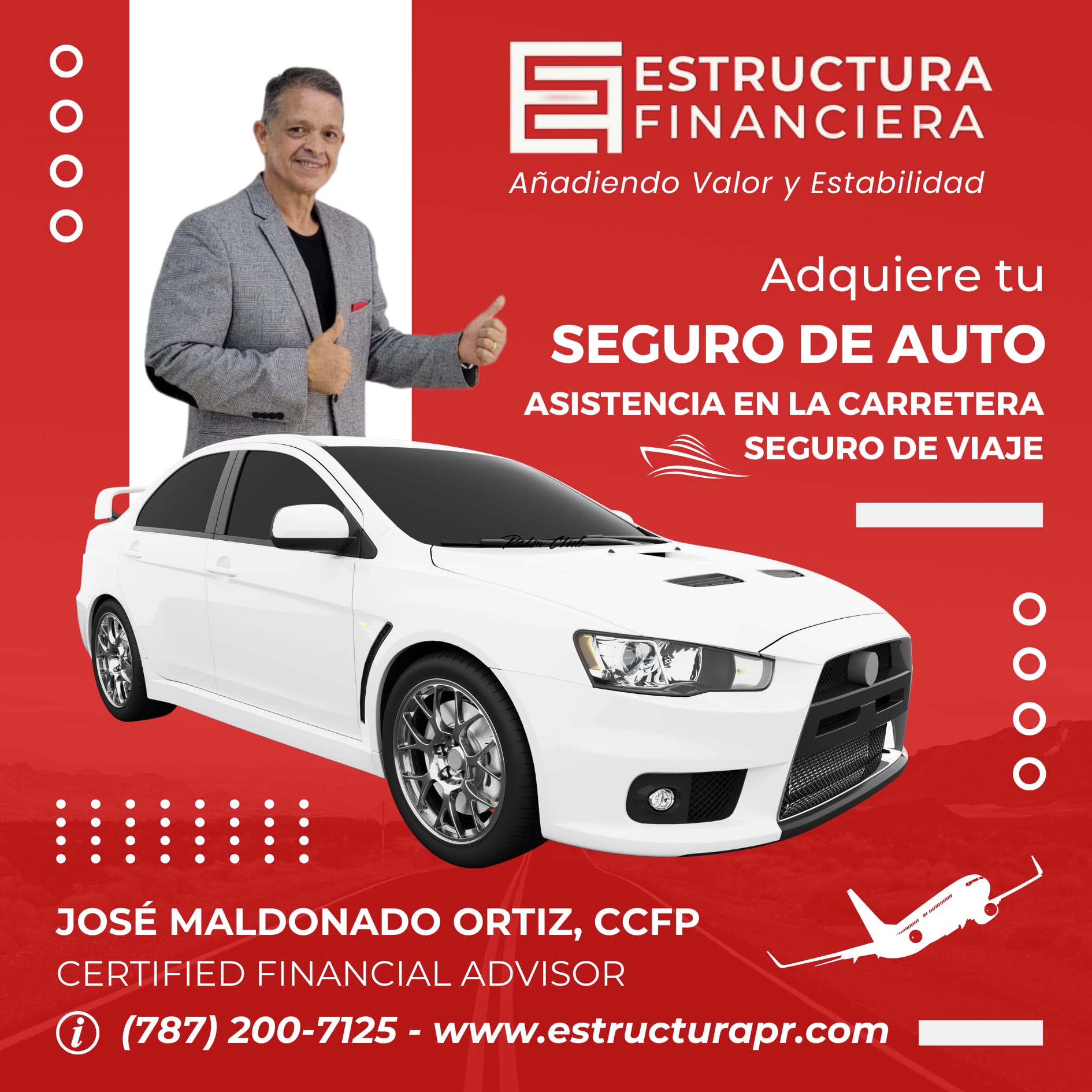 Seguro de auto, viaje y asistencia