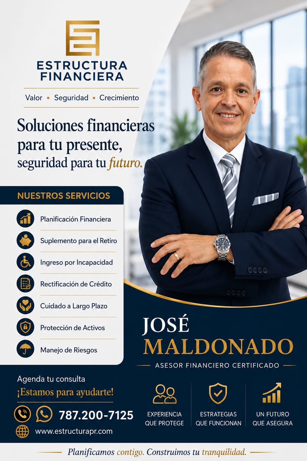 José Maldonado Ortiz, asesor financiero de Estructura Financiera